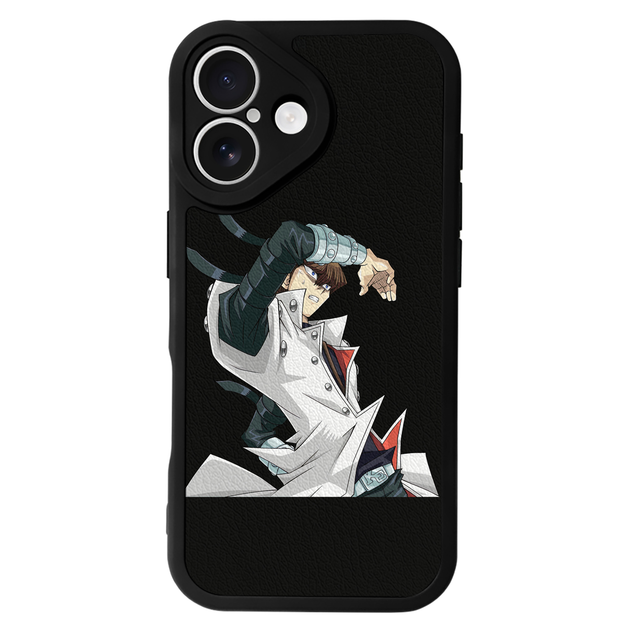 （画像用） 遊☆戯☆王 Yu-Gi-Oh! 【iPhone 16シリーズ対応】シリコンスマホケース（レザー調） 材質：シリコン